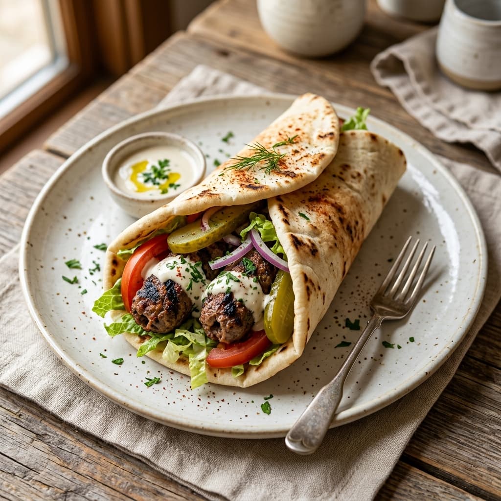 Beef Kabab Sandwich