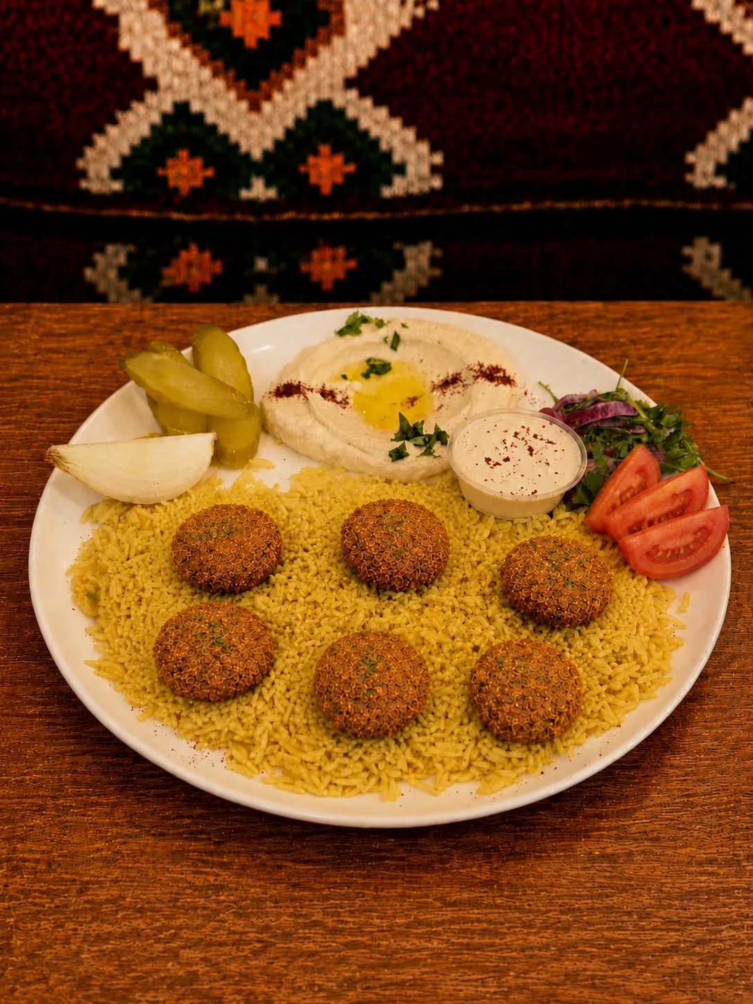 Falafel Plate With Rice