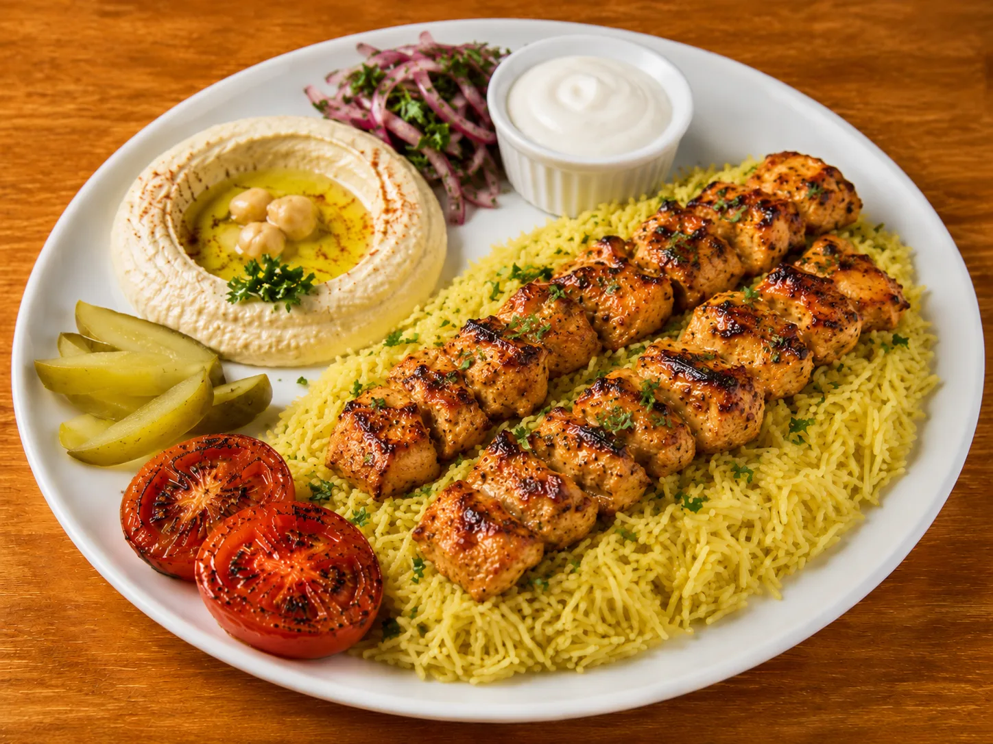 Shish Tawook Plate